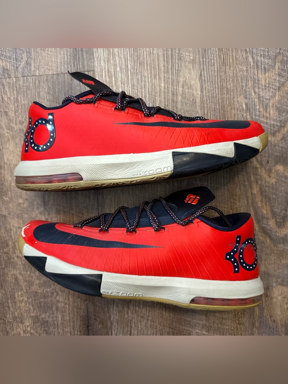 Nike KD 6 VI DC Crimson Red Navy Blue White